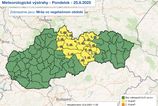 Slovensko caka prudke ochladenie teploty klesnu k nule
