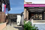 Znama pyramida bez stareho loga STVR zacala vymenu vizualu na budove rozhlasu FOTO